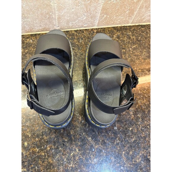 Dr. Martens Women’s Voss Quad Platform Sandal Black Hydro Size 10 New - Picture 5 of 7